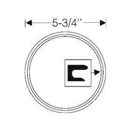 1941 Cadillac Fog Light Opening Cover to Fender Rubber Gaskets 1 Pair REPRODUCTION Free Shipping In The USA