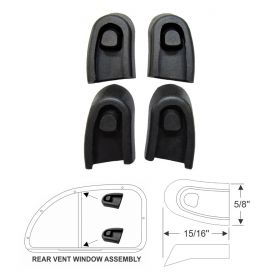 1940 1941 1942 1946 1947 1948 1949 1950 1951 1952 Cadillac (See Details) Rubber Rear Door Vent Divider Set (4 Pieces) REPRODUCTION Free Shipping In The USA
