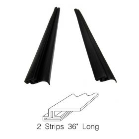 
1957 1958 Cadillac Eldorado Brougham Hood To Fender Rubber Weatherstrip 1 Pair REPRODUCTION Free Shipping In The USA
