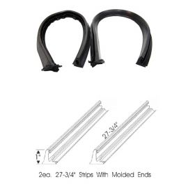 1950 1951 Cadillac 2-Door Hardtop Coupe (See Details) Front Door Roof Rail Rubber Weatherstrips 1 Pair REPRODUCTION Free Shipping In The USA