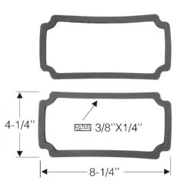 1948 1949 Cadillac (EXCEPT Series 75 Limousine and Commercial Chassis) Fog Light Lens Rubber Gaskets 1 Pair REPRODUCTION Free Shipping In The USA