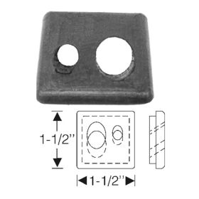 1953 Cadillac Series 62 Window Lift Hydraulic Floor Grommet (Two Hole Style) REPRODUCTION Free Shipping In The USA