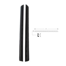 1965 1966 1967 1968 1969 1970 Cadillac Calais and Deville 4-Door 4-Window Hardtop Side Window Leading Edge Rubber Weatherstrips 1 Pair REPRODUCTION Free Shipping In The USA