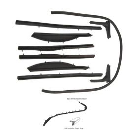 1954 1955 1956 Cadillac Convertible Roof Rail Weatherstrip Set (9 Pieces) REPRODUCTION Free Shipping In The USA