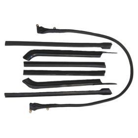 1965 Cadillac Convertible (See Details) Roof Rail Rubber Weatherstrip Set (7 Pieces) (Front Bow Attachment) REPRODUCTION Free Shipping In The USA