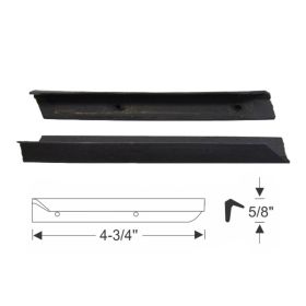 1956 Cadillac Sedan DeVille Roof Rail Extension Rubber Weatherstrips 1 Pair REPRODUCTION Free Shipping In The USA