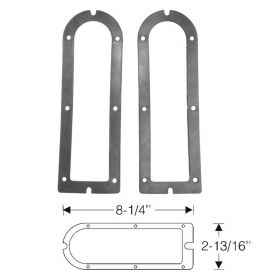 1942 1946 1947 Cadillac (EXCEPT Series 75 Limousine and Commercial Chassis) Tail Light Rubber Housing Gaskets 1 Pair REPRODUCTION Free Shipping In The USA