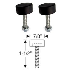 1942 1946 1947 1948 1949 1950 1951 1952 1953 1954 1955 1956 1957 1958 Cadillac (See Details) Front Hood Rubber Bumper Assembly 1 Pair REPRODUCTION