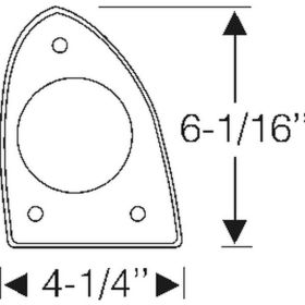 1953 Cadillac (See Details) Air Intake Scoop Mounting Pads 1 Pair REPRODUCTION Free Shipping In The USA