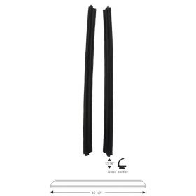 1959 1960 Cadillac 4-Door 6-Window Sedan (See Details) Side Window Leading Edge Rubber Weatherstrips 1 Pair REPRODUCTION Free Shipping In The USA