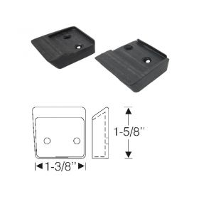 1948 1949 Cadillac Convertible Folding Top Side Roof Rail Rubber Bumpers 1 Pair REPRODUCTION Free Shipping In The USA 