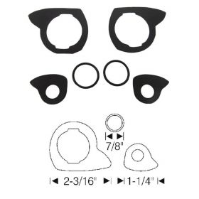 1954 1955 1956 Cadillac 2-Door Coupe and Convertible Outside Door Handle Gasket Set (6 Pieces) REPRODUCTION Free Shipping In The USA