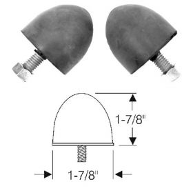 1958 Cadillac (WITH Air Spring) Front Suspension Lower Spring Seat Rubber Bumpers 1 Pair REPRODUCTION Free Shipping In The USA