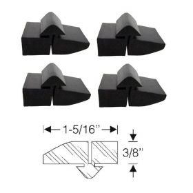 1964 Cadillac (EXCEPT Series 75 Limousine and Commercial Chassis) Hood to Fender Bumper Set (4 Pieces) REPRODUCTION