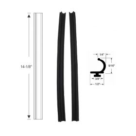 1956 Cadillac Sedan Deville Side Window Leading Edge Rubber Weatherstrips 1 Pair REPRODUCTION Free Shipping In The USA