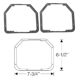 1946 1947 1948 1949 Cadillac (See Details) Fog Light Rubber Gaskets WITH Notches 1 Pair REPRODUCTION Free Shipping In The USA