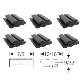 1950 1951 1952 1953 1954 1955 1956 1957 1958 Cadillac 0.28 Inch Hood To Cowl Bumpers Set (6 Pieces) REPRODUCTION Free Shipping In The USA