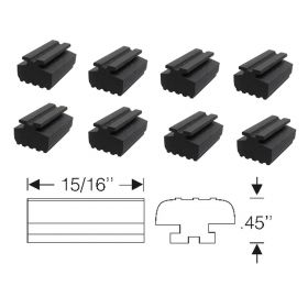 1959 1960 1961 1962 1963 1964 1965 1966 1967 Cadillac (See Details) 5/16 Inch Hood To Cowl Bumper Set (8 Pieces) REPRODUCTION Free Shipping In The USA