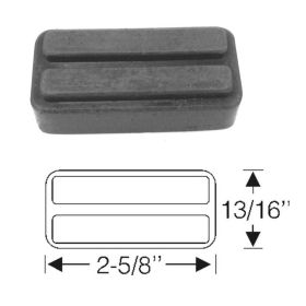 1957 1958 Cadillac Parking Brake Release Pedal Pad REPRODUCTION