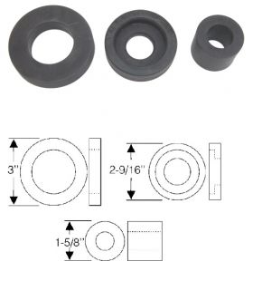 1966 1967 Cadillac Eldorado Body Mount Pads Set (3 Pieces) REPRODUCTION  Free Shipping In The USA