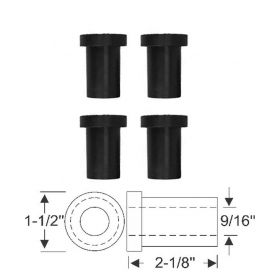 1967 1968 1969 1970 Cadillac Eldorado Rear Upper Shackle Rear Leaf Spring Bushing Set (4 Pieces) REPRODUCTION Free Shipping In The USA