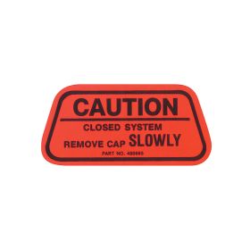 1970 Cadillac (WITH Non-Vented Fuel Systems) Gas Cap Caution Decal REPRODUCTION