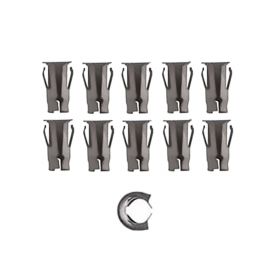 Cadillac Emblem and Script 3/16 Diameter Stud (For 7/32 Inch Holes) Barrel Nut Set (10 Pieces) REPRODUCTION