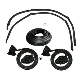  1974 1975 1976 Cadillac Calais And Deville 2-Door Hardtop Coupe Basic Rubber Weatherstrip Kit (5 Pieces) REPRODUCTION Free Shipping In The USA