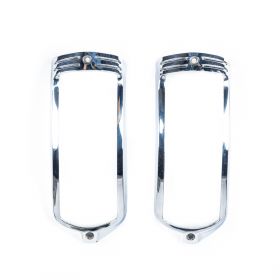 1941 1942 1946 1947 1948 1949 Cadillac (See Details) Chrome Tail Light Bezels 1 Pair USED Free Shipping In The USA