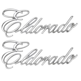 1975 1976 Cadillac Eldorado Rear Quarter Scripts 1 Pair REPRODUCTION Free Shipping In The USA 