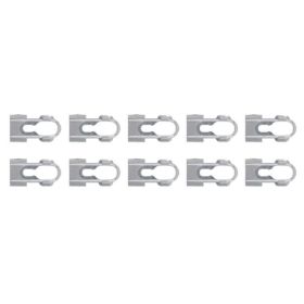 1976 1977 1978 1979 1980 Cadillac White Nylon Door, Quarter Panel and Rear End Molding Clips (10 Pieces) REPRODUCTION