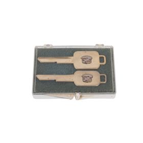 1967 1971 1975 1979 1983 1984 1985 1986 Cadillac (See Details) Gold Plated Blank Keys With Crest NORS Free Shipping In The USA
