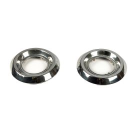 1957 1958 Cadillac (See Details) Sabre Wheel Chrome Hub Cap Center 1 Pair USED Free Shipping In The USA