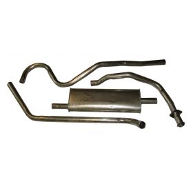 1986 1987 1988 1989 1990 1991 1992 1993 Cadillac DeVille and Fleetwood V8 Stainless Steel Single Catback Exhaust System REPRODUCTION