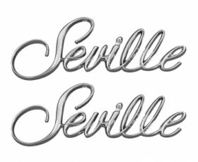 1976 1977 1978 1979 1980 1981 Cadillac Seville Fender Scripts 1 Pair REPRODUCTION Free Shipping In The USA