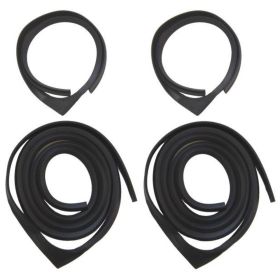 1941 1942 1946 1947 Cadillac (See Details) Rear Door Rubber Weatherstrip Set (4 Pieces) REPRODUCTION Free Shipping In The USA