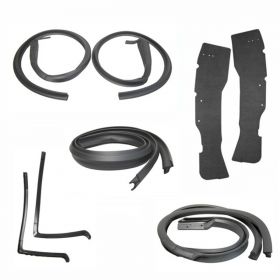 1953 Cadillac Eldorado Convertible Door Rubber Weatherstrip Set (10 Pieces) REPRODUCTION Free Shipping In The USA