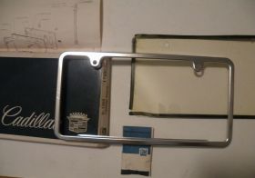 1963 1964 1965 1966 1967 1968 1969 1970 1971 1972 1973 1974 1975 Cadillac Front or Rear License Plate Frame NOS Free Shipping In The USA