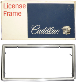 1963 1964 1965 1966 1967 1968 1969 1970 1971 1972 1973 1974 1975 1976 Cadillac License Plate Frame  NOS Free Shipping In The USA