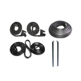 1969 Cadillac Calais and Deville 2-Door Hardtop Coupe Basic Rubber Weatherstrip Kit (7 Pieces) REPRODUCTION Free Shipping In The USA