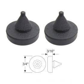 1941 1942 1946 1947 1948 1949 1950 1951 1952 1953 Cadillac (See Details) Hood and Door Rubber Bumper 1 Pair REPRODUCTION