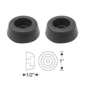 1941 1942 1946 1947 Cadillac (See Details) Trunk Rubber Bumper 1 Pair REPRODUCTION