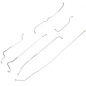 1950 1951 Cadillac Series 62 Brake Line Kit (6 Pieces) (Stainless Steel Or Original Equipment Design) REPRODUCTION Free Shipping In The USA