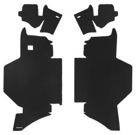 1961 1962 Cadillac Series 62 Convertible Double Black Trunk Side Panels Panelboard (4 Pieces) REPRODUCTION