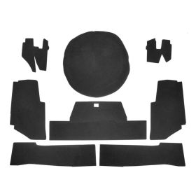 1971 1972 Cadillac Eldorado Convertible Black Carpet Trunk Side Panels Panelboard (8 Pieces) [Ready To Ship] REPRODUCTION