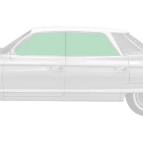 1962 Cadillac Series 62 and Deville 4-Door 4-Window Hardtop Glass Set (6 Pieces) REPRODUCTION Free Shipping In The USA