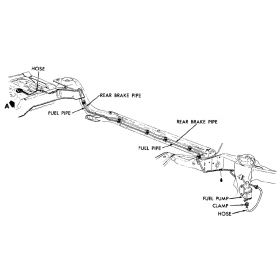 1971 1972 1973 1974 1975 1976 Cadillac Deville Fuel Return Line Stainless Steel or Original Equipment Design REPRODUCTION Free Shipping In The USA