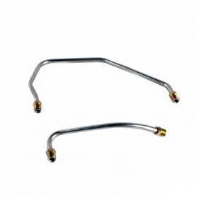 1957 Cadillac (WITH 2 x 4 BBL Carter Carburetors) Fuel Lines Set (2 Pieces) Stainless Steel or Original Equipment Design REPRODUCTION Free Shipping In The USA