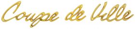 1957 Cadillac Coupe de Ville Fender Script REPRODUCTION Free Shipping In The USA