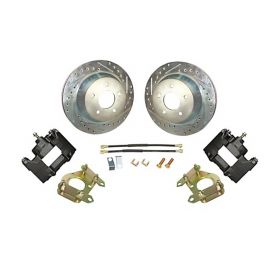 1961 1962 1963 1964 1965 1966 Cadillac 1967 1968 (See Details) Drilled and Slotted Rotor Rear Disc Brake Conversion Kit NEW